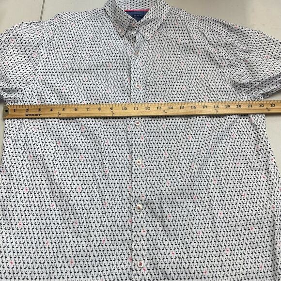 Geometrix New York by Drill Clothing slim fit flamingo button down shirt XL - Picture 7 of 7